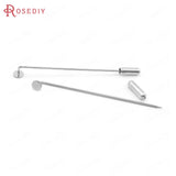 20PCS Brass Brooch Base Brooch Pins Hat Pins with Stopper