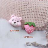 20pcs Animal Resin Patch DIY Hairpin Crafts Earrings Nail Art Applique Materials