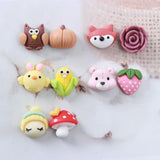 20pcs Animal Resin Patch DIY Hairpin Crafts Earrings Nail Art Applique Materials