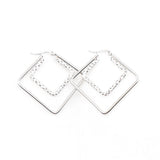 20 Pairs Stainless Steel Geometric Earrings, Silver Plated Jewelry for Women