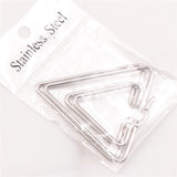 20 Pairs Stainless Steel Geometric Earrings, Silver Plated Jewelry for Women