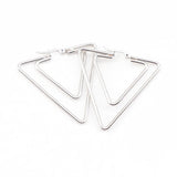 20 Pairs Stainless Steel Geometric Earrings, Silver Plated Jewelry for Women