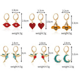 Butterfly Bee Dangle Earrings for Women Girls Anti-allergic