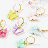 Butterfly Bee Dangle Earrings for Women Girls Anti-allergic