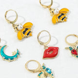 Butterfly Bee Dangle Earrings for Women Girls Anti-allergic