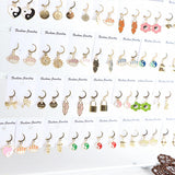 20 Pairs Lucky Charm Enamel Hoop Earrings for Women Girls Mix Style Gift