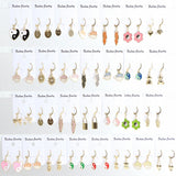 20 Pairs Lucky Charm Enamel Hoop Earrings for Women Girls Mix Style Gift