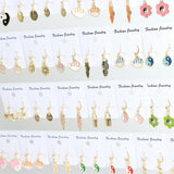 20 Pairs Lucky Charm Enamel Hoop Earrings for Women Girls Mix Style Gift