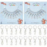 20Pcs 0~9 Number Stitch Markers Alloy Crochet Stitch Marker Charms
