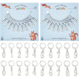 20Pcs 0~9 Number Stitch Markers Alloy Crochet Stitch Marker Charms