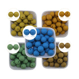 20Pcs Multicolour Silicone Beads BPA-Free Teether for Jewelry DIY