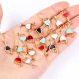 20Pcs Red Wine Glass Pendant Charms for Jewellery Making DIY