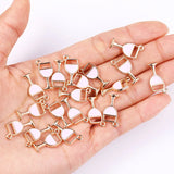 20Pcs Red Wine Glass Pendant Charms for Jewellery Making DIY