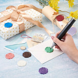 20Pcs Assorted Color Adhesive Wax Seal Stickers Wedding Birthday Envelope