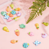 20Pcs Fruit Vegetable Enamel Pendant Charms Alloy Charms for Jewellery Making