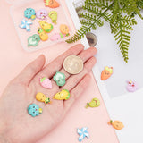 20Pcs Fruit Vegetable Enamel Pendant Charms Alloy Charms for Jewellery Making