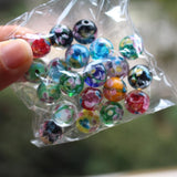 20Pcs Glass Lampwork Flower Beads for Jewelry Making and Retail