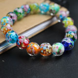 20Pcs Glass Lampwork Flower Beads for Jewelry Making and Retail