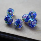 20Pcs 12mm Glass Flower Beads for Jewelry Making Royal Retail