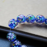 20Pcs 12mm Glass Flower Beads for Jewelry Making Royal Retail