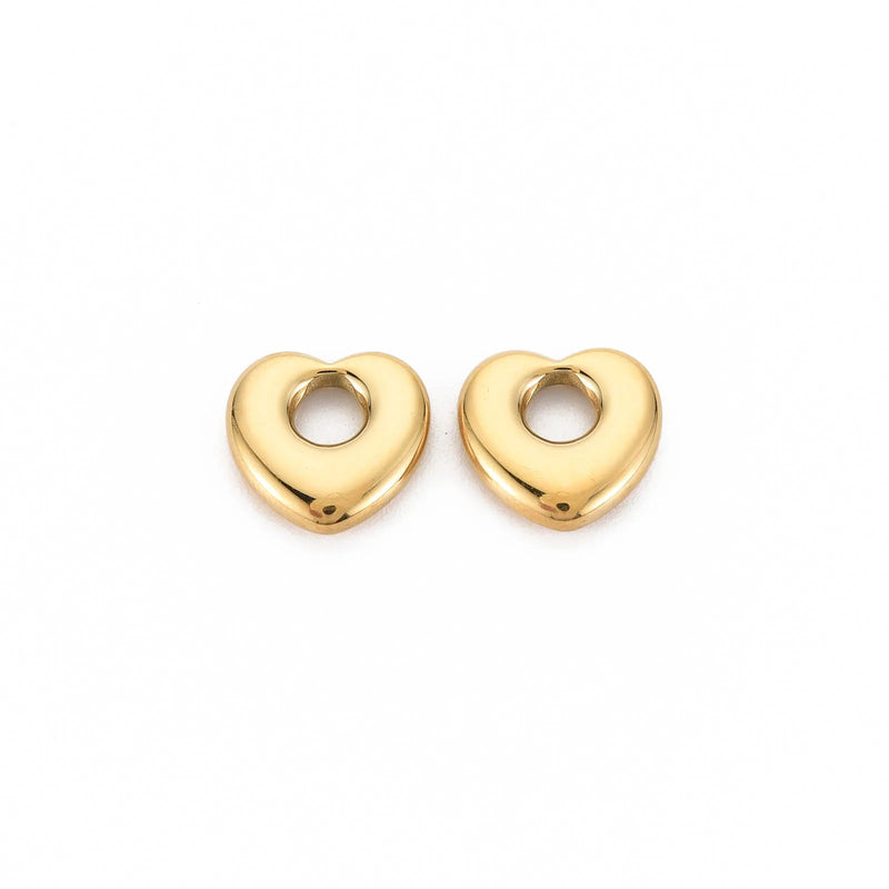 20Pcs Heart Charms Pendant for Jewelry Making DIY