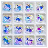 20Pcs 14mm Glass Pendants Beads for DIY Crystal Earing Necklace