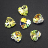 20Pcs 14mm Glass Pendants Beads for DIY Crystal Earing Necklace