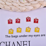 20pcs Enamel Mark Charms Oil Drip Pendants for DIY Jewelry Making