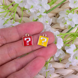 20pcs Enamel Mark Charms Oil Drip Pendants for DIY Jewelry Making