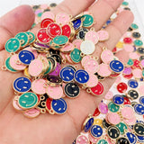 20Pcs Colorful Universe Planet Enamel Charm Pendant DIY Earring Bracelet Jewelry