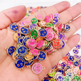 20Pcs Colorful Universe Planet Enamel Charm Pendant DIY Earring Bracelet Jewelry
