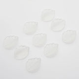 20Pcs Glass Leaf Beads Crystal Pendants Gradient Leaves Shape for Earrings DIY