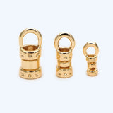 20Pcs 18K Plated Brass Crimp End Caps for DIY Leather Cord Bracelet