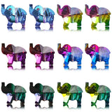 20Pcs Multicolor Elephant Pendants Glass Beads For Jewelry Making DIY