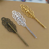 20Pcs Filigree Flower Barrette Hair Accessories