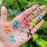 20Pcs Balloon Dog Puppy Necklace Enamel Pendant Unisex Gift Party