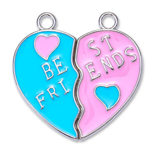 20Pcs Multicolor Enamel Love Letters Couple Necklace Bracelet Pendant