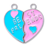 20Pcs Multicolor Enamel Love Letters Couple Necklace Bracelet Pendant