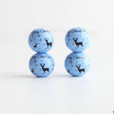 20Pcs 20MM elk Round Wooden Beads - DIY Party Decoration & Toy Accessories