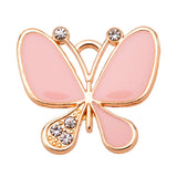 20Pcs Enamel Butterfly Necklace Charms for DIY Jewelry Making