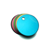 20Pcs 25mm Round Aluminum Pet ID Tag Engraved Dog Cat Personalized