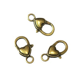20Pcs Antique Bronze Lobster Clasp Charms DIY Key Chains