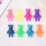 20Pcs Bear Charms Glitter Resin Craft Findings For DIY Making