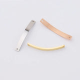 20Pcs 3*40mm Stainless Steel Charms for Jewelry Making