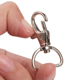 20pcs Swivel Trigger Snap Hooks Lobster Claw D Ring Keychain Findings