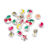 20Pcs 3D Printed ABS Plastic Pearl Beads Mixed Shapes Cartoon Pattern Bead