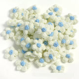 20Pcs 4.5cm Puff Flower DIY Hand-knitted Cotton Wool Hook Flower Craft Supplies