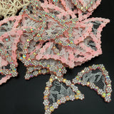 20Pcs Rhinestone Cat Ear Padded Applique for DIY Clothes Shoes Hat Headwear