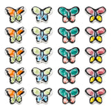 20Pcs 4Colors Porcelain Beads Butterfly Charms Jewelry Making
