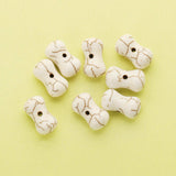 20Pcs 5x13MM Nature Turquise Stone Bone Stone Beads DIY Antiqued Style